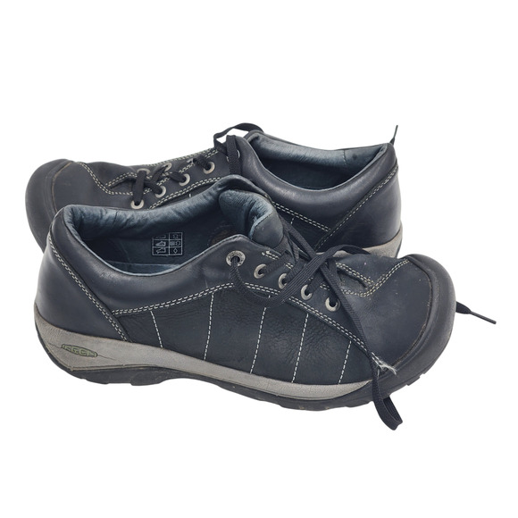 KEEN Shoes Hiking Women 10.5 Black Leather Comfort Durable Lace Up Sneakers 5322 - Picture 16 of 16